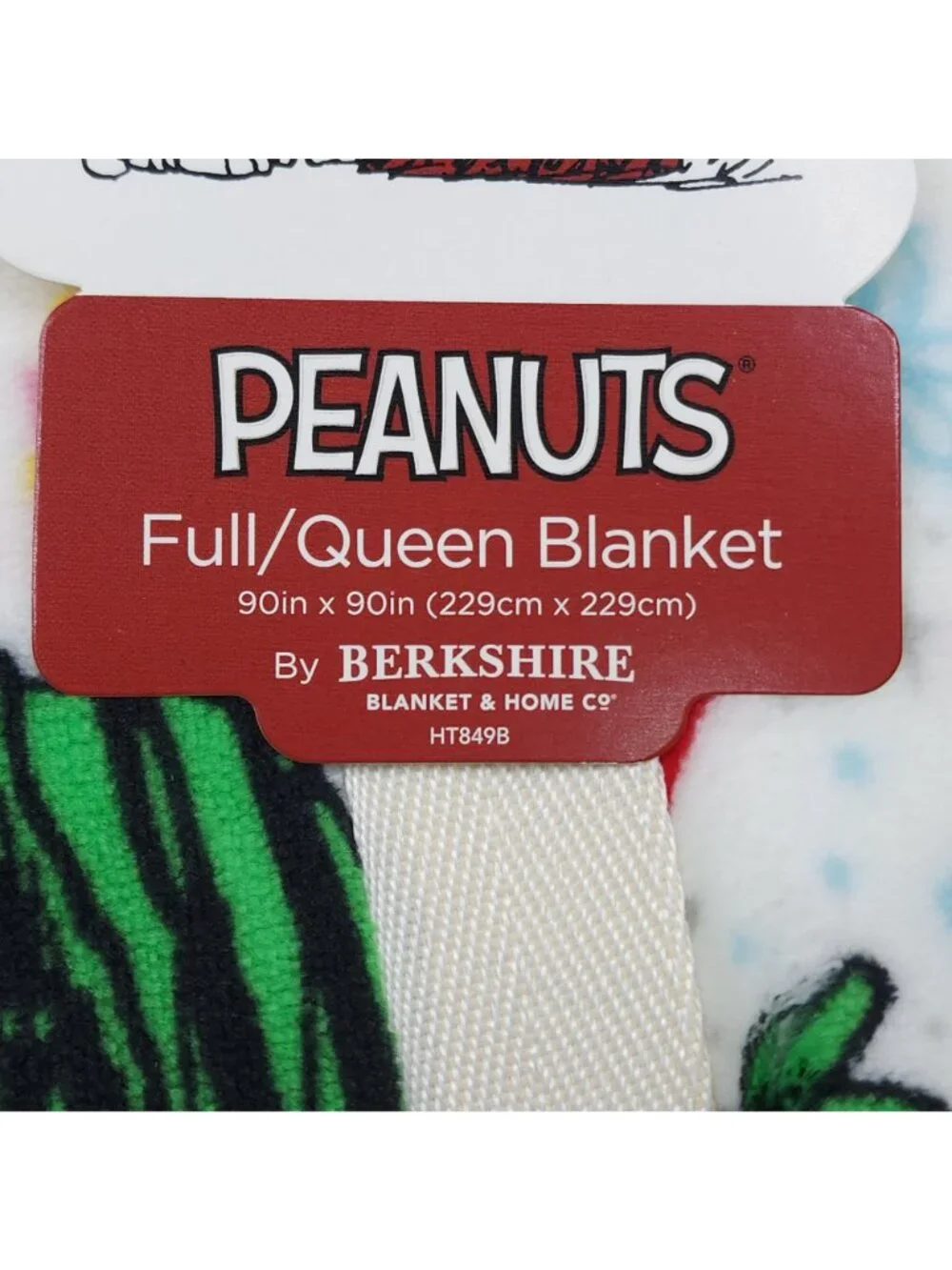 Peanuts Snoopy Plush Blanket By Berkshire Full/Queen Soft Holiday Print